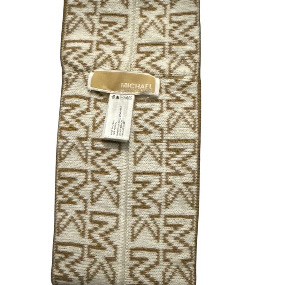 Michael Kors Beige and Cream Knit Headband - Picture 3 of 3